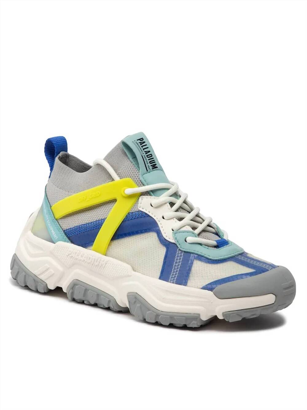 NEW PALLADIUM unisex off-grid lo adventure sneaker in grey lime